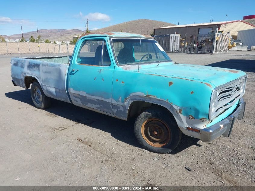 D14AE2U704082 1972 Dodge D100