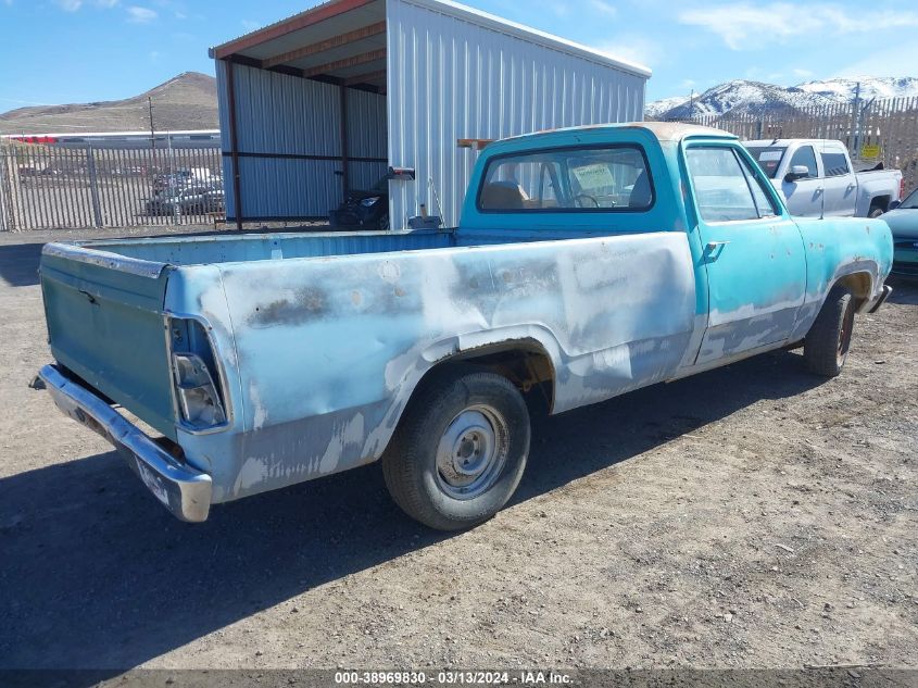 1972 Dodge D100 VIN: D14AE2U704082 Lot: 38969830