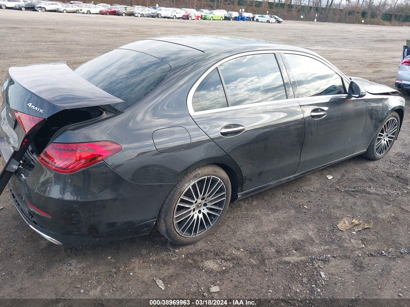 VIN W1KAF4HB3NR052778 2022 MERCEDES-BENZ C 300 4MATIC