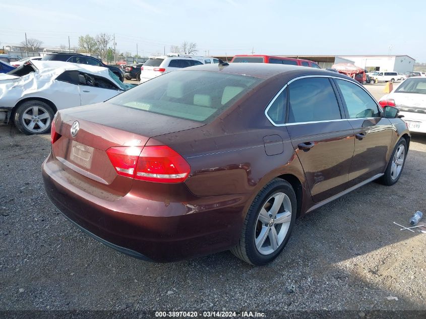 2013 Volkswagen Passat 2.5L Se VIN: 1VWBH7A35DC150285 Lot: 38970420