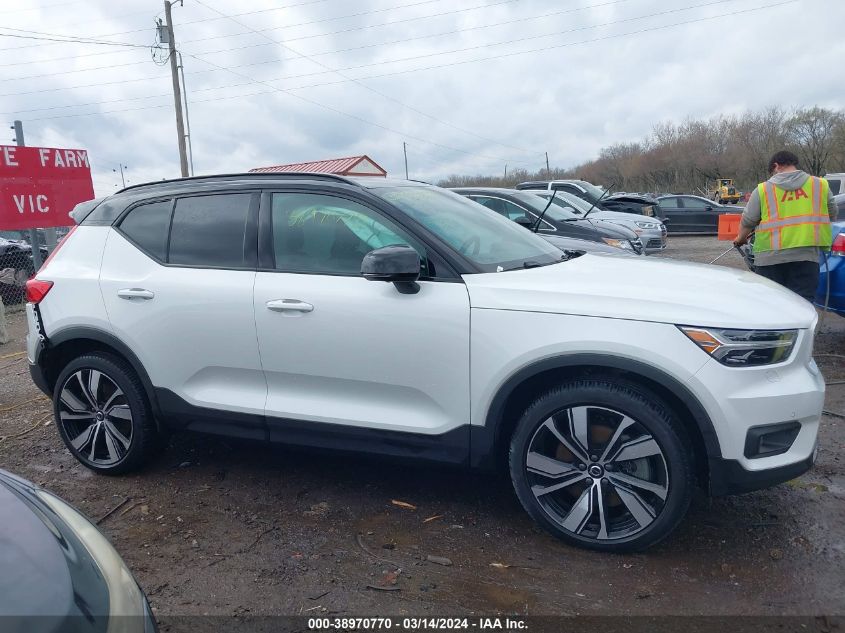 2021 Volvo Xc40 Recharge Pure Electric P8 VIN: YV4ED3UR5M2536356 Lot: 38970770
