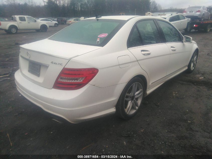 2014 Mercedes-Benz C 300 Luxury 4Matic/Sport 4Matic VIN: WDDGF8AB3ER318053 Lot: 38971654