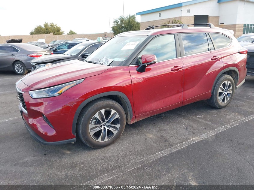 2023 TOYOTA HIGHLANDER VIN: 5TDKDRAH1PS039550