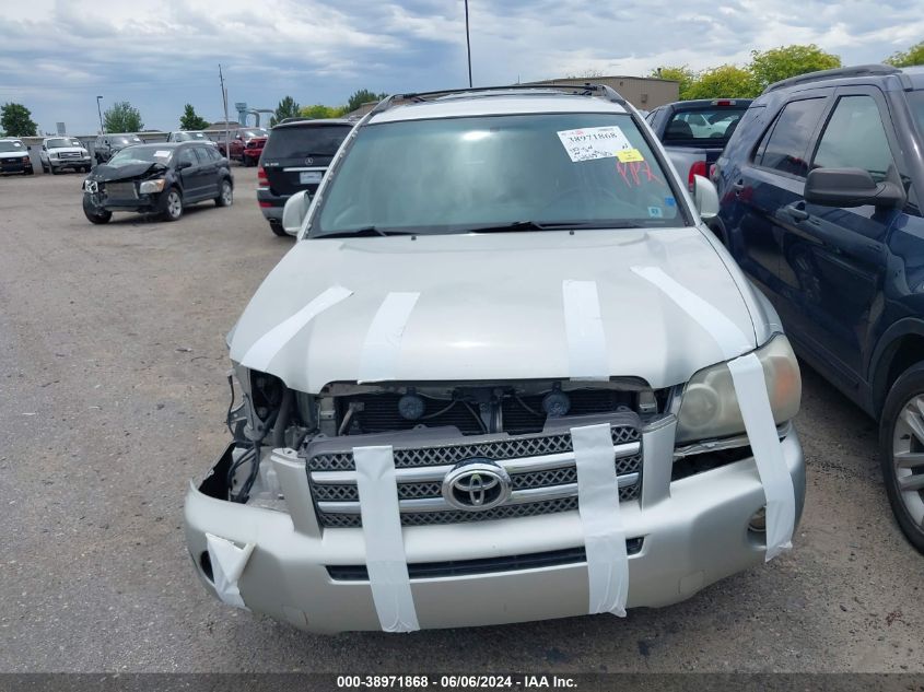 2006 Toyota Highlander Hybrid Limited V6 VIN: JTEDW21A160004520 Lot: 40240234