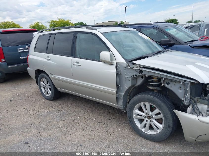 2006 Toyota Highlander Hybrid Limited V6 VIN: JTEDW21A160004520 Lot: 40240234