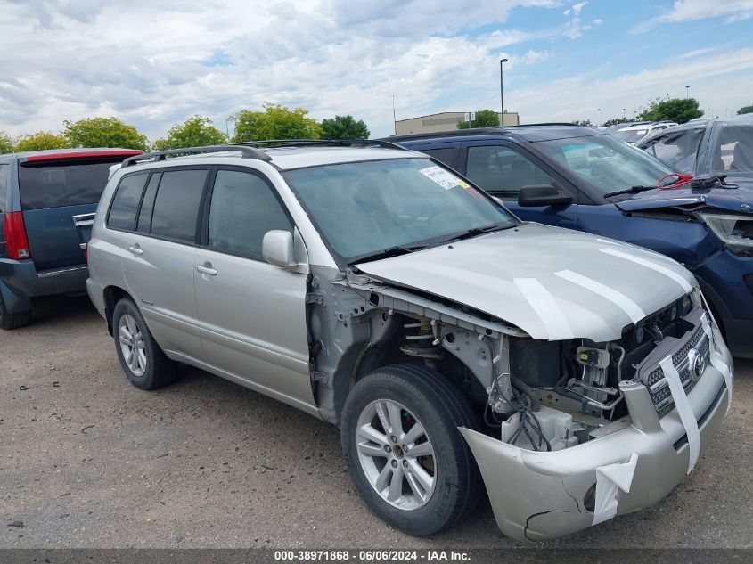 2006 Toyota Highlander Hybrid Limited V6 VIN: JTEDW21A160004520 Lot: 40240234