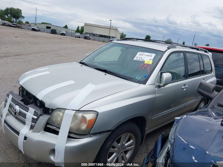 2006 Toyota Highlander Hybrid Limited V6 VIN: JTEDW21A160004520 Lot: 40240234