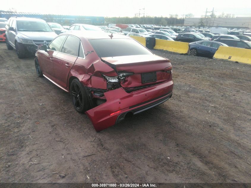 2018 Audi A4 2.0T Premium/2.0T Tech Premium VIN: WAUENAF44JA026505 Lot: 38971880