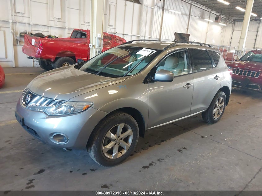 2009 Nissan Murano S VIN: JN8AZ18W99W156271 Lot: 38972315