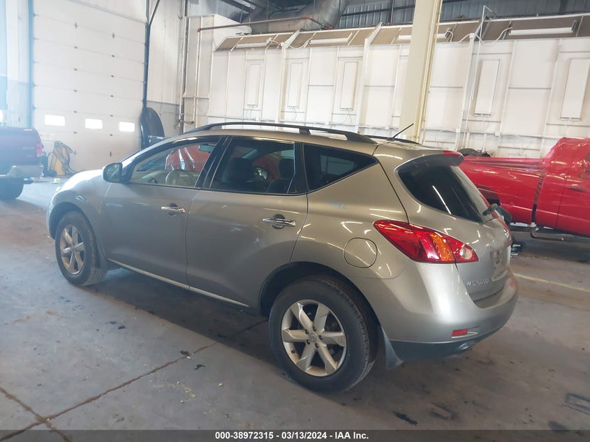 2009 Nissan Murano S VIN: JN8AZ18W99W156271 Lot: 38972315