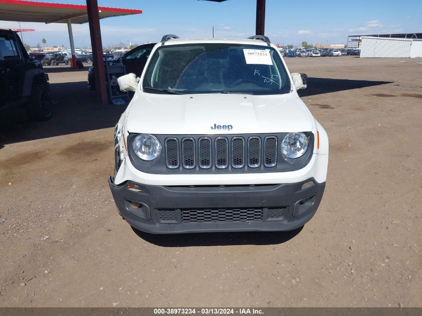 2018 Jeep Renegade Latitude Fwd VIN: ZACCJABB2JPH44421 Lot: 38973234