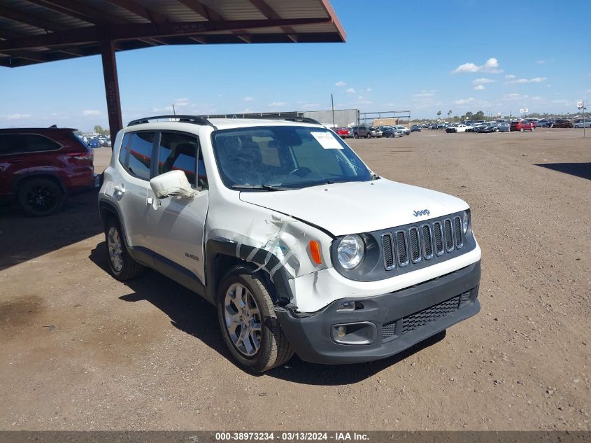 2018 Jeep Renegade Latitude Fwd VIN: ZACCJABB2JPH44421 Lot: 38973234