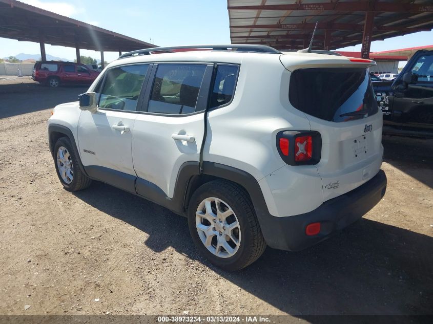 2018 Jeep Renegade Latitude Fwd VIN: ZACCJABB2JPH44421 Lot: 38973234