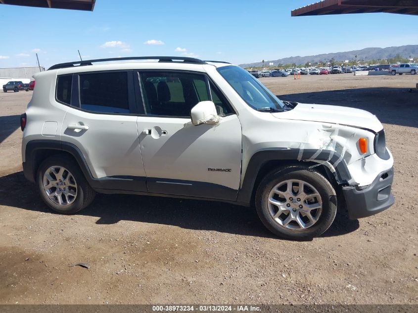 2018 Jeep Renegade Latitude Fwd VIN: ZACCJABB2JPH44421 Lot: 38973234