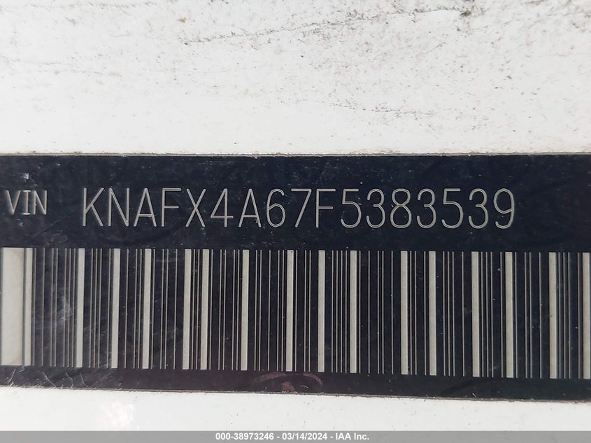 2015 KIA FORTE LX - KNAFX4A67F5383539