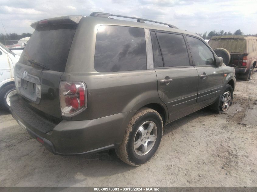 2007 Honda Pilot Ex-L VIN: 5FNYF28557B032130 Lot: 38973383