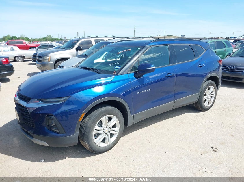 2022 CHEVROLET BLAZER 2.0L I-4 DI, DOHC, V(VIN: 3GNKBDR47NS157824