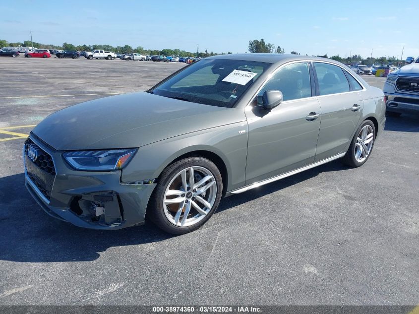 WAUEAAF48RN003938 | 2024 AUDI A4