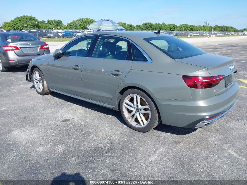 WAUEAAF48RN003938 | 2024 AUDI A4