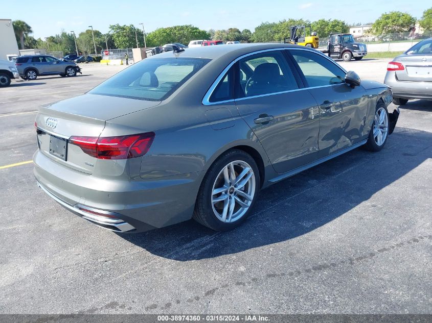 WAUEAAF48RN003938 | 2024 AUDI A4