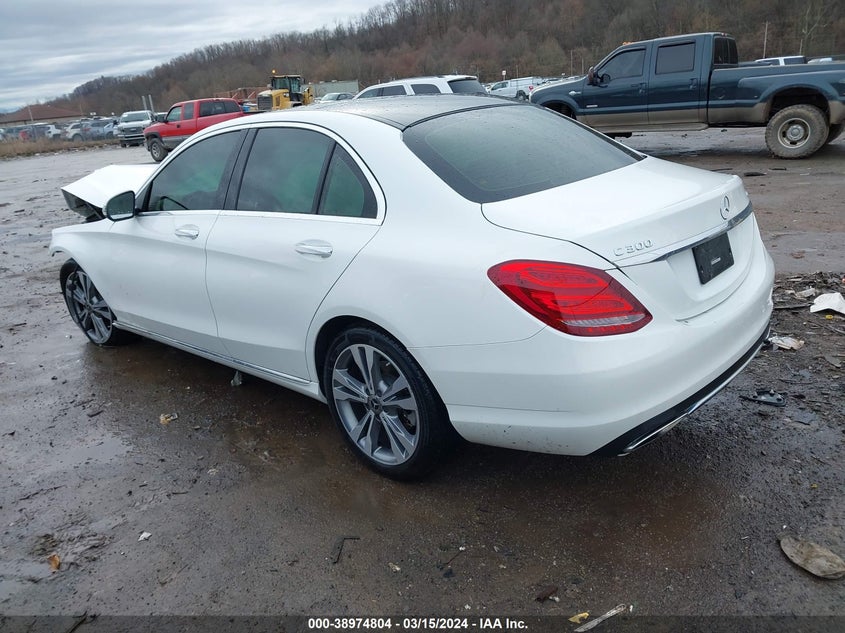 VIN WDDWF4KB2JR404550 2018 MERCEDES-BENZ C 300 4MATIC