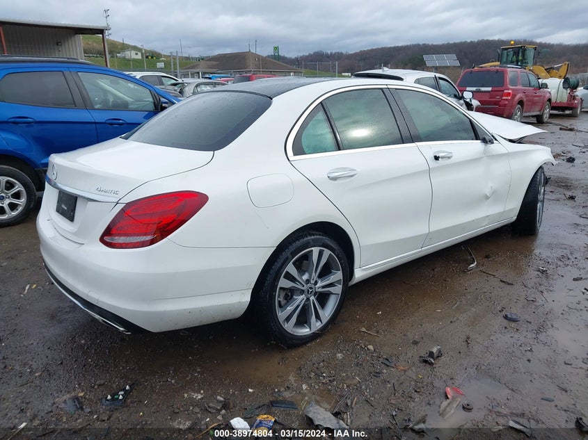 VIN WDDWF4KB2JR404550 2018 MERCEDES-BENZ C 300 4MATIC