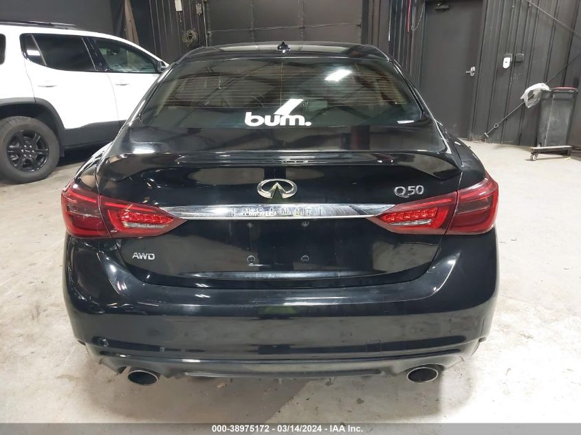 2019 Infiniti Q50 3.0T Luxe VIN: JN1EV7ARXKM558482 Lot: 38975172