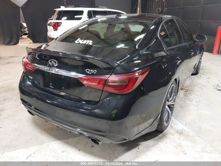 2019 Infiniti Q50 3.0T Luxe VIN: JN1EV7ARXKM558482 Lot: 38975172