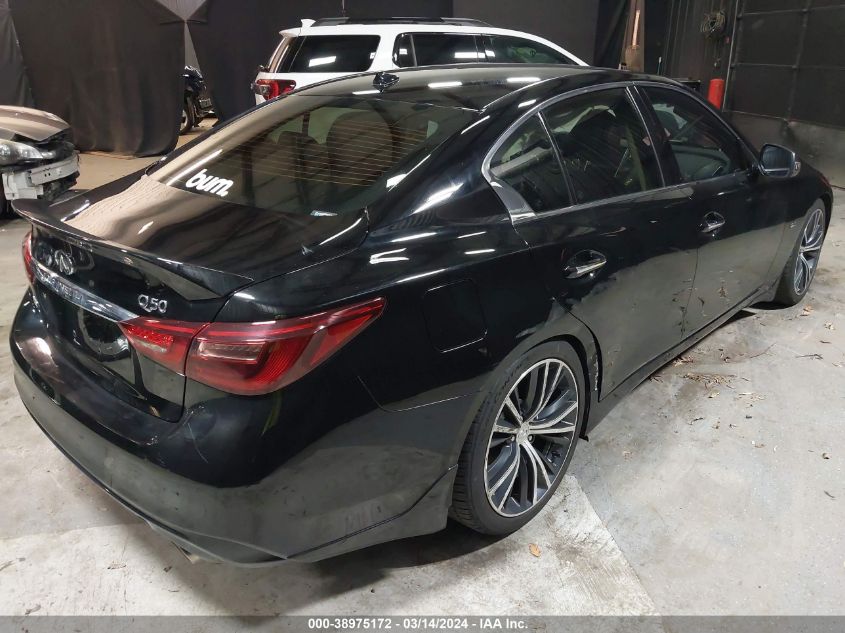 2019 Infiniti Q50 3.0T Luxe VIN: JN1EV7ARXKM558482 Lot: 38975172