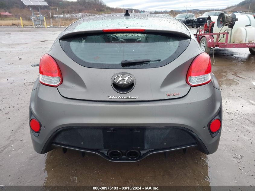 2013 Hyundai Veloster Turbo W/Black VIN: KMHTC6AE8DU173163 Lot: 38975193