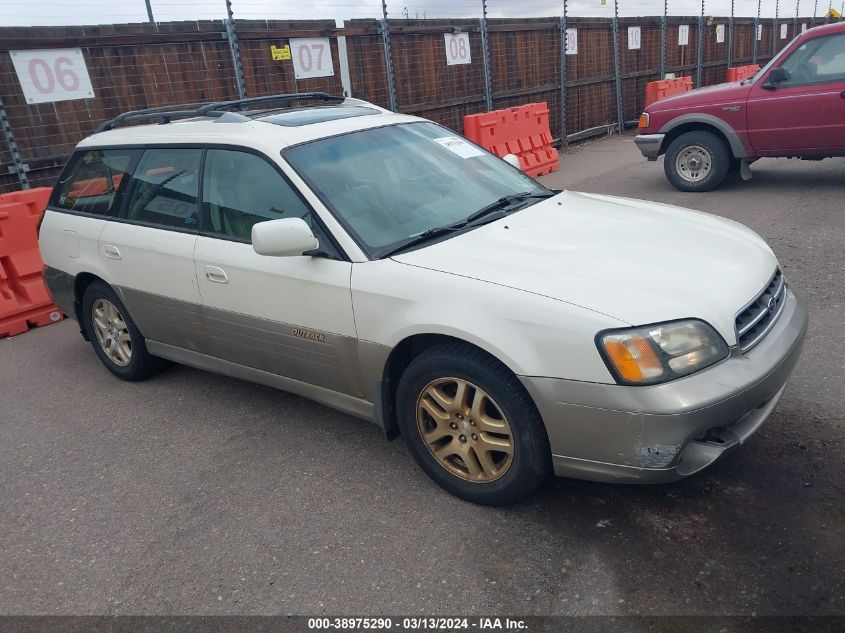 2002 Subaru Outback Limited VIN: 4S3BH686727654422 Lot: 38975290