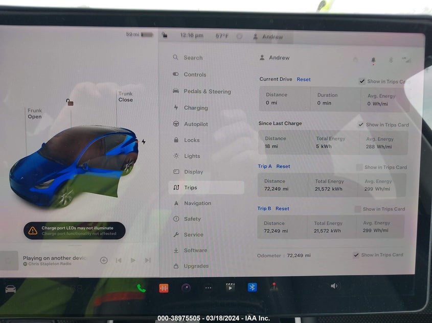 VIN 5YJYGDEE5LF031762 2020 TESLA MODEL Y