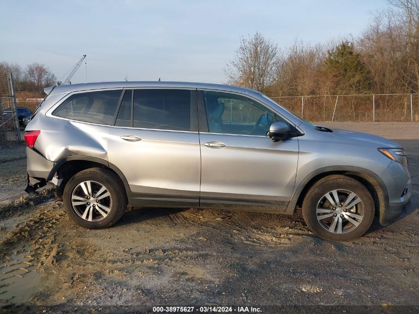 2017 Honda Pilot Ex-L VIN: 5FNYF6H5XHB010178 Lot: 38975627