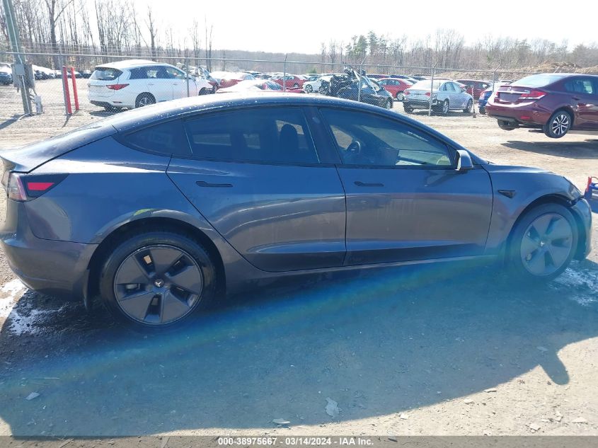 2022 Tesla Model 3 Long Range Dual Motor All-Wheel Drive VIN: 5YJ3E1EBXNF207759 Lot: 38975667