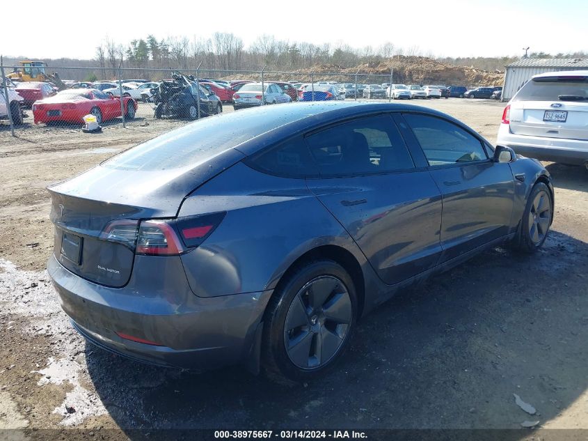 2022 Tesla Model 3 Long Range Dual Motor All-Wheel Drive VIN: 5YJ3E1EBXNF207759 Lot: 38975667