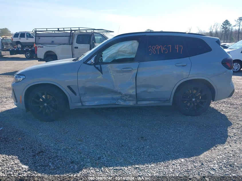 2022 BMW X3 M40I VIN: 5UX83DP01N9M55478