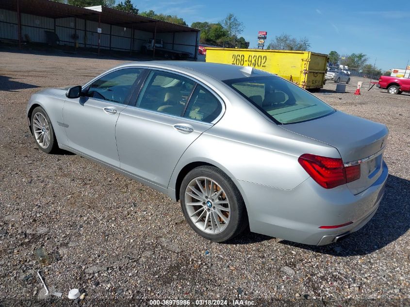 2013 BMW 750I VIN: WBAYA8C5XDC996611 Lot: 38975986