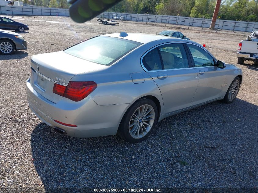 2013 BMW 750I VIN: WBAYA8C5XDC996611 Lot: 38975986