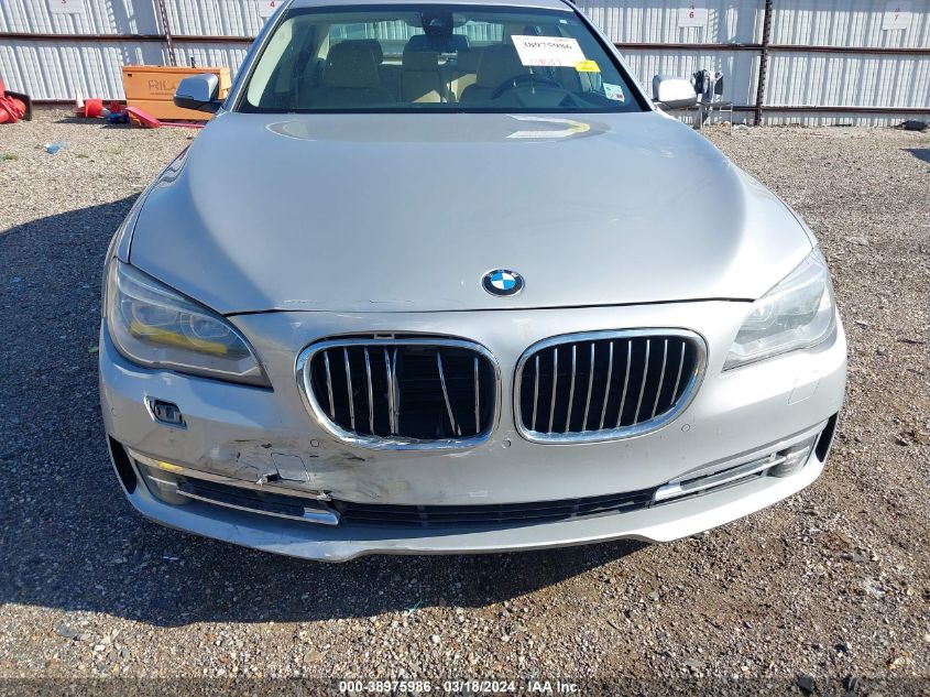 2013 BMW 750I VIN: WBAYA8C5XDC996611 Lot: 38975986