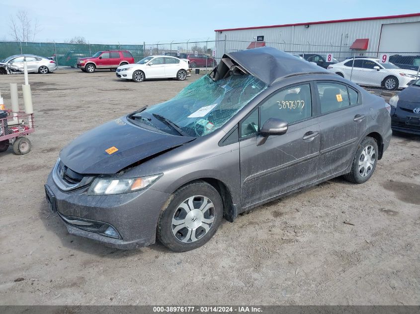 19XFB4F3XDE202385 | 2013 HONDA CIVIC HYBRID