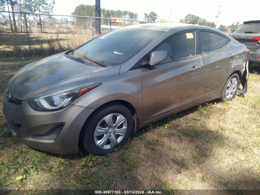 5NPDH4AE5GH787519 | 2016 HYUNDAI ELANTRA