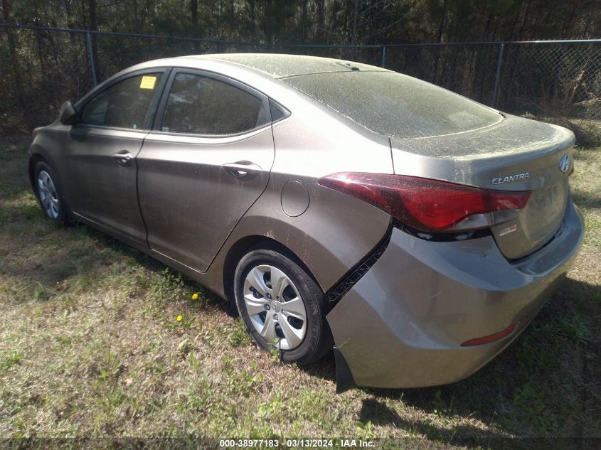 5NPDH4AE5GH787519 | 2016 HYUNDAI ELANTRA