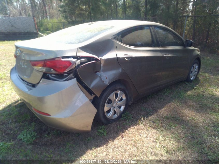 5NPDH4AE5GH787519 | 2016 HYUNDAI ELANTRA