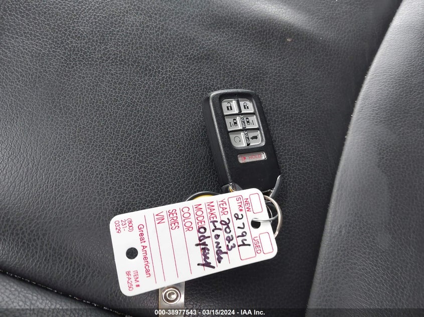 2023 HONDA ODYSSEY EX-L - 5FNRL6H63PB017140