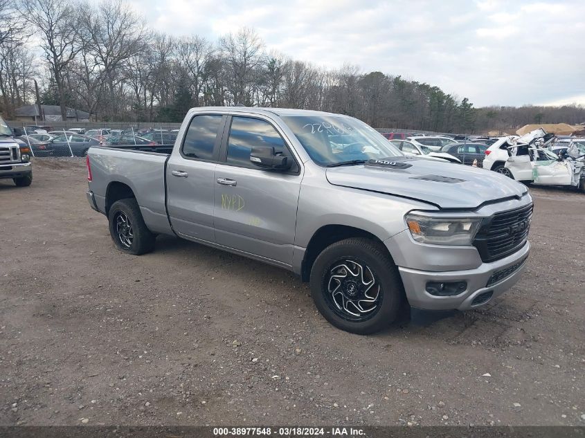 2019 Ram 1500 Big Horn/Lone Star Quad Cab 4X4 6'4 Box VIN: 1C6SRFBT0KN589704 Lot: 38977548