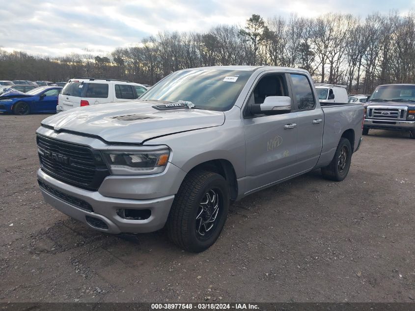 2019 Ram 1500 Big Horn/Lone Star Quad Cab 4X4 6'4 Box VIN: 1C6SRFBT0KN589704 Lot: 38977548