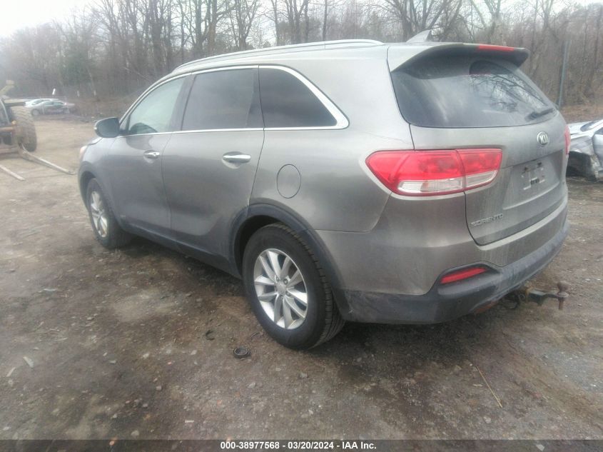 2016 Kia Sorento 2.4L Lx VIN: 5XYPGDA39GG050331 Lot: 38977568