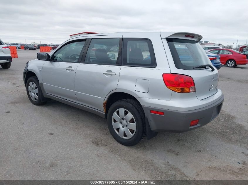 2003 Mitsubishi Outlander Ls VIN: JA4LX31G13U035031 Lot: 38977605