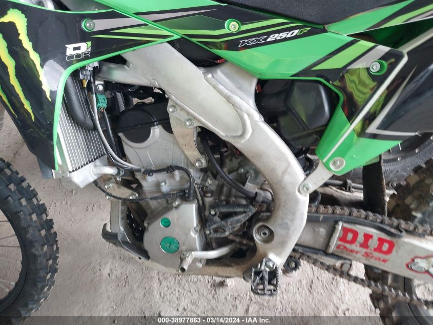 2019 Kawasaki Kx252 A VIN: JKBKXTAC7KA020862 Lot: 38977863