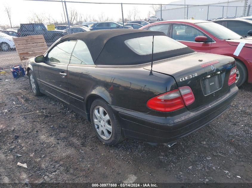 2001 Mercedes-Benz Clk 320 VIN: WDBLK65G61T086851 Lot: 38977888